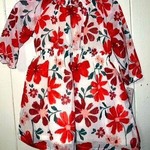 Baby floral dress with bloomers